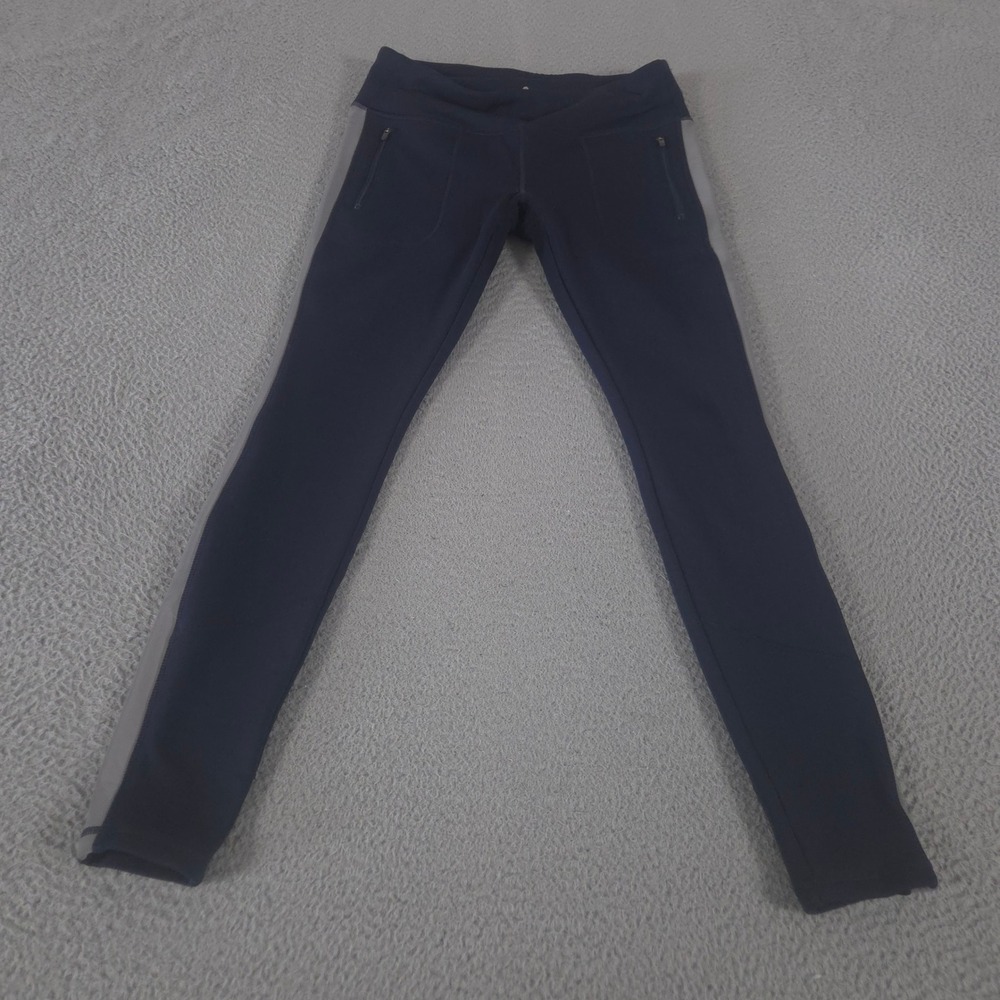 Athleta Leggings Womens M Navy Street To Summit Tight Skinny Leg Zipper Pockets